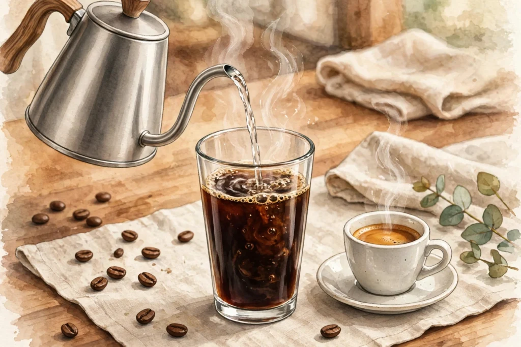 how to make americano at home