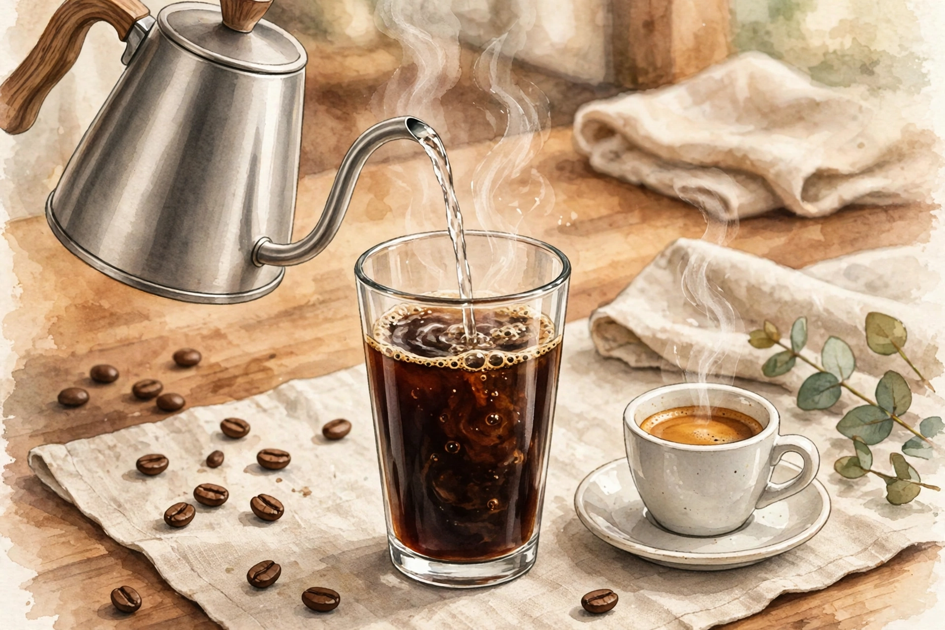 how to make americano at home